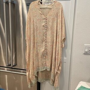 Natalie Martin Peach and Cream Dress